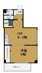 鴨居港マンションの物件間取画像